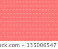Nordic style horizontal background pattern with horse motifs (red/coral) 135006547
