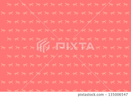 Nordic style horizontal background pattern with horse motifs (red/coral) Nordic style horizontal background pattern with horse motifs (red/coral) 135006547