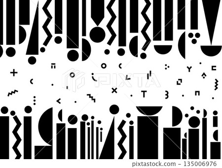 People geometric shapes abstract vector illustration design elements 135006976