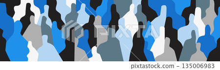 People silhouettes mental problems psychology abstract vector illustration 135006983
