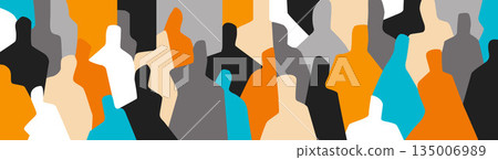 People silhouettes mental problems psychology abstract vector illustration People silhouettes mental problems psychology abstract vector illustration 135006989