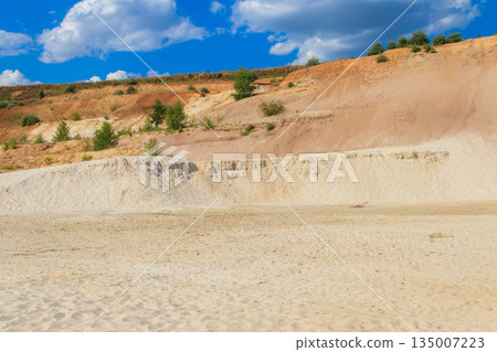 View of the white sand hills 135007223