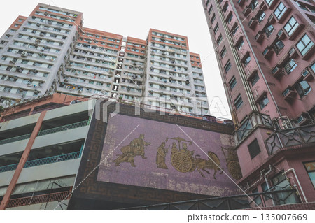 Dec 25 2025 Mosaic Wall Art of Ancient Chinese Chariots at San Po Kong 135007669
