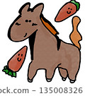 horse illustration 135008326