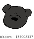 Bear face illustration 135008337