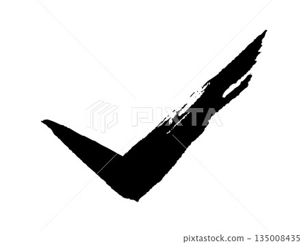 用畫筆畫出的勾號圖標 135008435