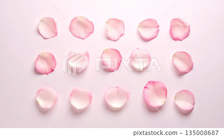 Pink nail polish isolated on a white background resembles a sweet heart candy or a pharmaceutical tablet for medical care and health Pink nail polish isolated on a white background resembles a sweet heart candy or a pharmaceutical tablet for medical care and health 135008687