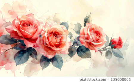 Beautiful pink rose bouquet on a grunge vintage floral background makes a romantic wedding card gift blooming with nature and beauty for a red Valentine day blossom Beautiful pink rose bouquet on a grunge vintage floral background makes a romantic wedding card gift blooming with nature and beauty for a red Valentine day blossom 135008905