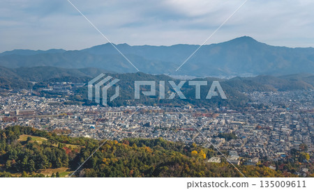 Nov 24 2025 Nishigamo Kyoto Skyline with Northern Mountain Backdrop Nov 24 2025 Nishigamo Kyoto Skyline with Northern Mountain Backdrop 135009611
