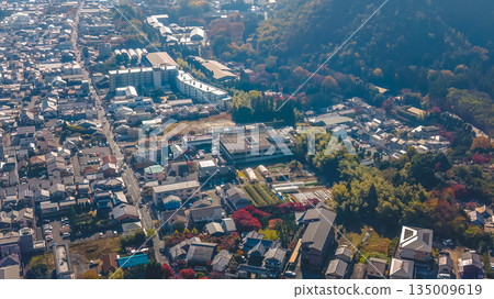 Nov 24 2025 Kyoto Kita Ward Skyline and Mountain Panorama Nov 24 2025 Kyoto Kita Ward Skyline and Mountain Panorama 135009619