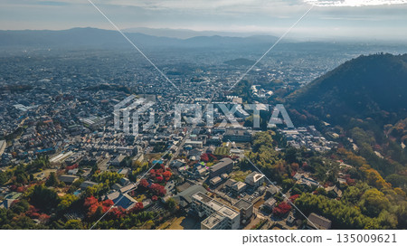 Nov 24 2025 Kyoto Kita Ward Skyline and Mountain Panorama 135009621