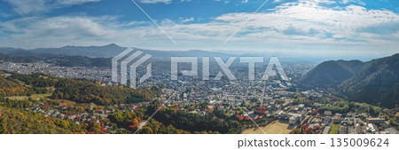 Nov 24 2025 Kyoto Kita Ward Skyline and Mountain Panorama Nov 24 2025 Kyoto Kita Ward Skyline and Mountain Panorama 135009624