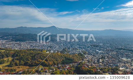 Nov 24 2025 Kyoto Kita Ward Skyline and Mountain Panorama Nov 24 2025 Kyoto Kita Ward Skyline and Mountain Panorama 135009628