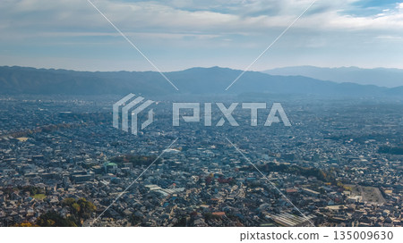 Nov 24 2025 Kyoto Kita Ward Skyline and Mountain Panorama 135009630