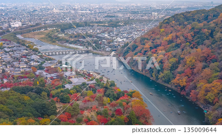 Nov 24 2025 Ichinoi Weir And Togetsukyo Bridge Kyoto River 135009644
