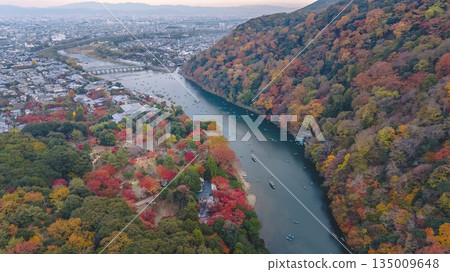 Nov 24 2025 Ichinoi Weir And Togetsukyo Bridge Kyoto River 135009648