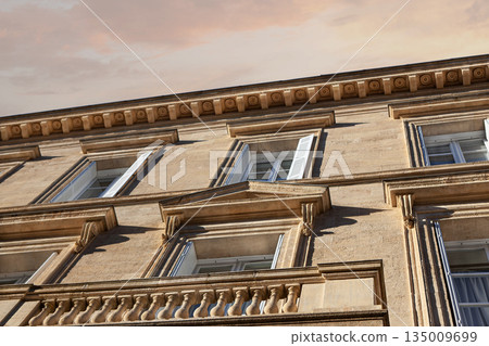 Classical architecture in Bordeaux city Classical architecture in Bordeaux city 135009699