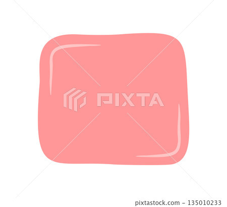Hand drawn squiggle box in soft pink with a fluid blob shape forms a modern quote frame. Doodle style square and message rectangle as abstract background for speech or conversation template, clean Hand drawn squiggle box in soft pink with a fluid blob shape forms a modern quote frame. Doodle style square and message rectangle as abstract background for speech or conversation template, clean 135010233