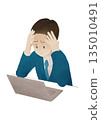 商人擔心工作 135010491