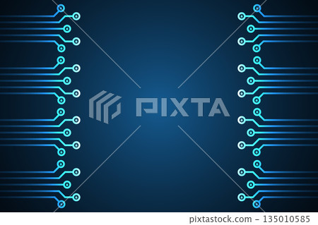 AI Data Circuit Lines Modern Tech Backdrop AI Data Circuit Lines Modern Tech Backdrop 135010585