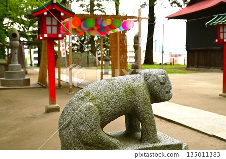 盛岡天滿宮，是外型獨特的獅犬的所在地 135011383