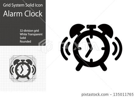 鬧鐘/計時器圖標，時鐘標誌 135011765