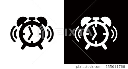 鬧鐘/計時器圖標，時鐘標誌 135011766