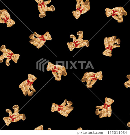 Cute bear design perfect for textiles, 135011984