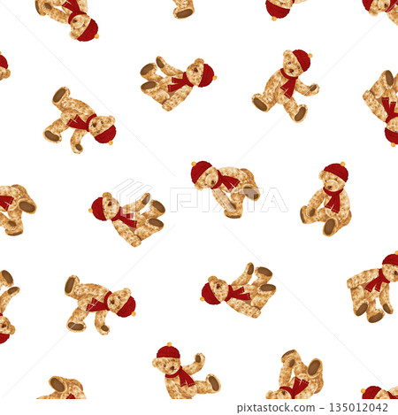 可愛的熊圖案，適合冬季準備 135012042