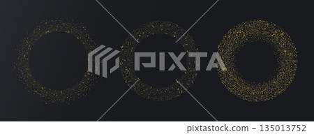 Abstract gold halfton logo template element. Abstract gold halfton logo template element. 135013752