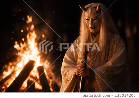 Fire and Prayer: A Night of Divine Ritual in Kagura 135014203