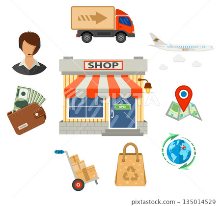 Internet Shopping Banner Internet Shopping Banner 135014529