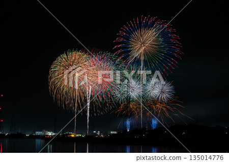 Scenes from the Atsumi Peninsula Fireworks Festival in Tahara City (Aichi Prefecture) 135014776