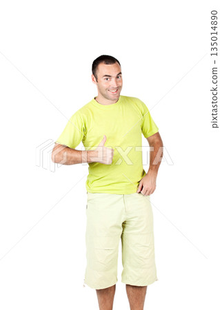 Happy man giving you thumbs up Happy man giving you thumbs up 135014890