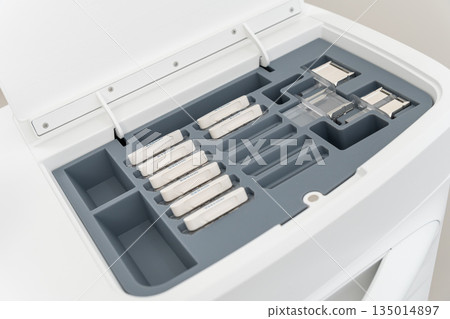 Various disposable handpiece filters or tips for a professional IPL or laser skin rejuvenation machine 135014897