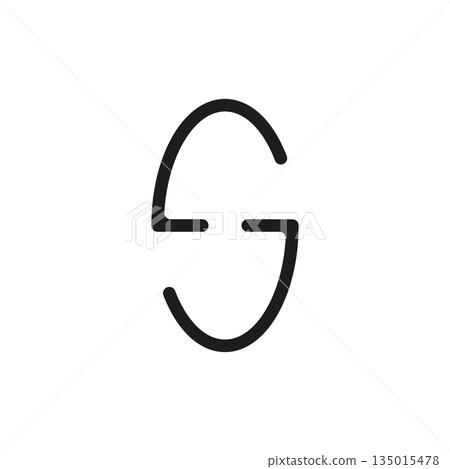 Eggs text creative logo design. Simple minimal abstract vector illustration. Drawing on a white background. Eggs text creative logo design. Simple minimal abstract vector illustration. Drawing on a white background. 135015478