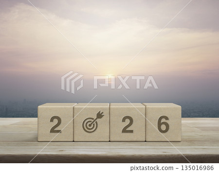 Happy new year 2026 success concept 135016986