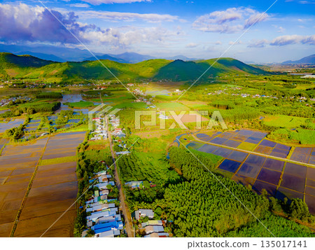 An artificial lake among the hills. An artificial lake among the hills. 135017141