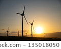 Silhouette of a windmill 135018050