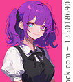Purple-haired girl 135018690