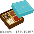 Minimalist design luxury chocolate box Minimalist design luxury chocolate box 135019367