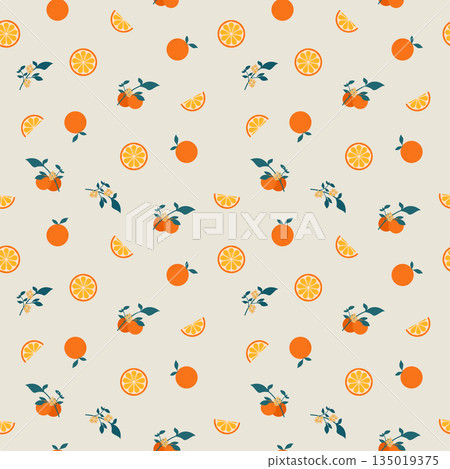 seamless pattern of lemon and orange for background, banner, wrapping, print etc, vector illustration seamless pattern of lemon and orange for background, banner, wrapping, print etc, vector illustration 135019375