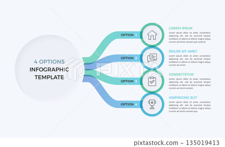 Four Options Infographic Four Options Infographic 135019413