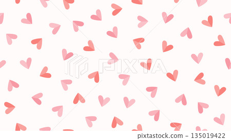 Seamless Pattern with Hearts Seamless Pattern with Hearts 135019422