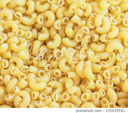 Bulk pasta at a grocery supermarket, dry bulk pasta at a grocery store 135019581
