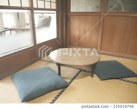 傳統日式房屋景觀 135019798