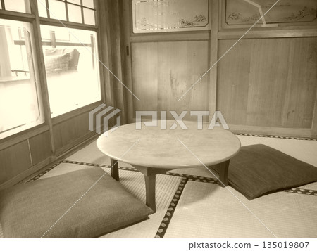 傳統日式房屋景觀 135019807