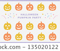 Halloween Pumpkin Party Illustration Set (Craft Pastel) 135020122
