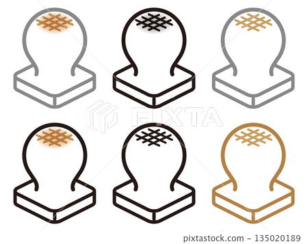 簡易麻糬插畫素材集 135020189