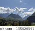 beautiful alps mountains landscape view 135020341